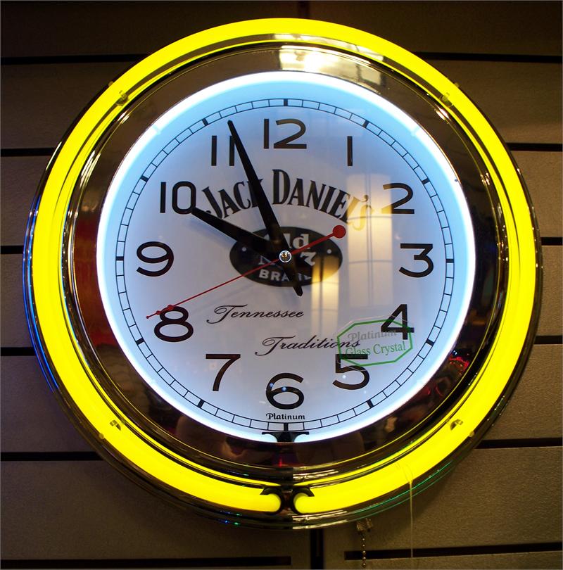 Jack Daniels neon clock/free shipping