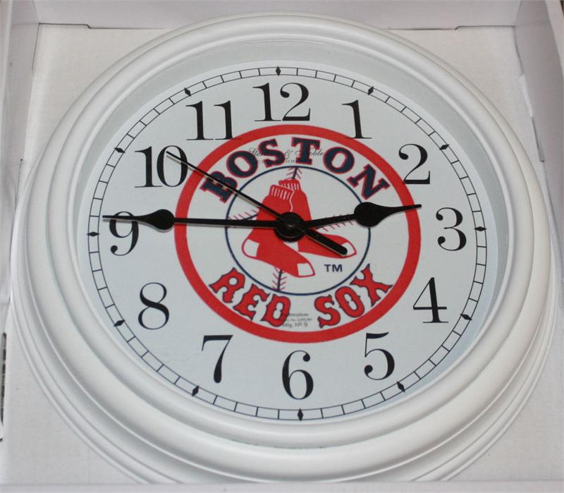 Boston Red Sox Clocknon neon