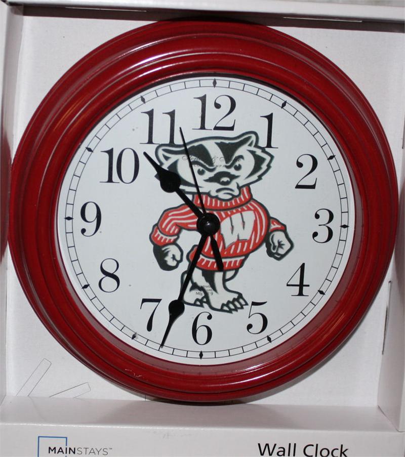 Bucky Badger Clock